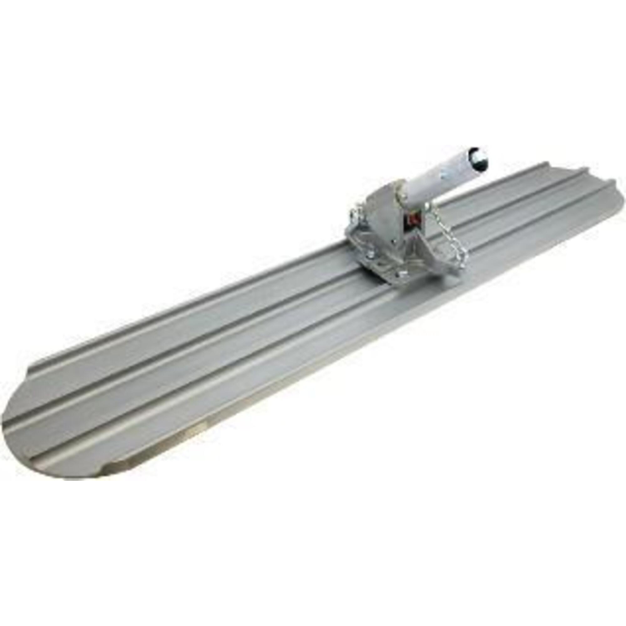 Marshalltown Magnesium Bull Float with RotaLeveler - 48in. x 8in., Round End, Model# B48FRRA